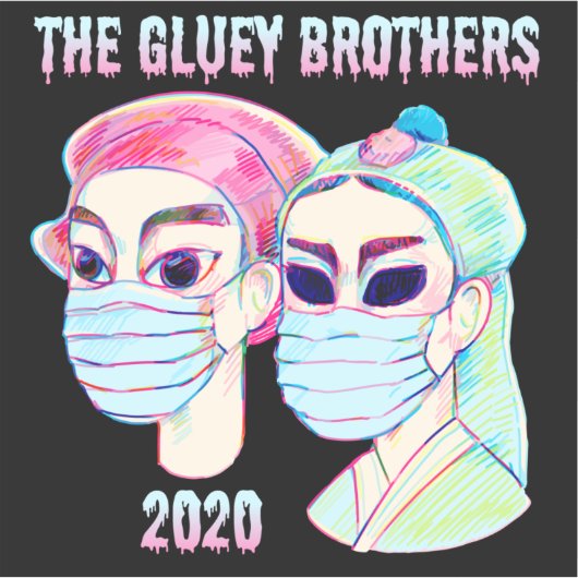 Sticker Gluey Brothers 2020 (Devant)