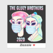 Sticker Gluey Brothers 2020 (Feuille)