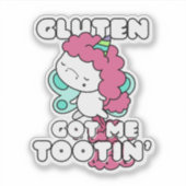 Sticker Gluten Me Dit Tootin (Devant)