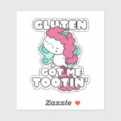 Sticker Gluten Me Dit Tootin (Feuille)