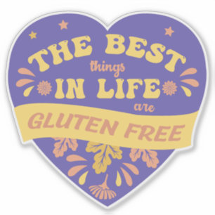 Sticker Gluten sans soumission amusant Coeliac Coeliac