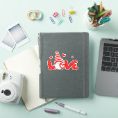 Sticker Gnome de la Saint-Valentin mignon (Couverture iPad)