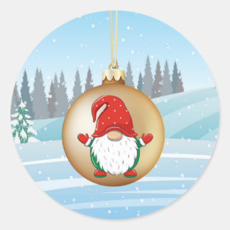 sticker gnome de Noël