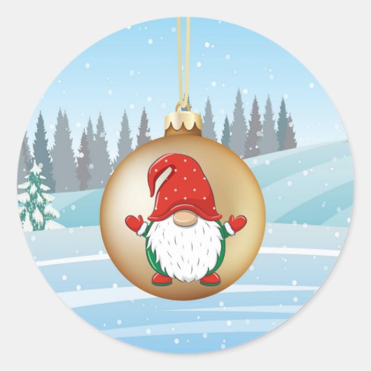 sticker gnome de Noël (Devant)