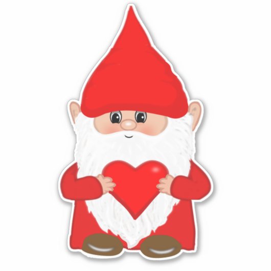 Sticker Gnome de Noël mignon (Devant)