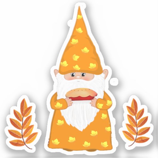 Sticker Gnome de Thanksgiving mignon (Recto)