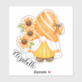Sticker Gnome et Sunflower (Feuille)
