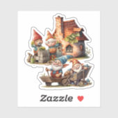 Sticker Gnome mignon (Feuille)