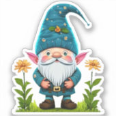 Sticker Gnome Whimsical Cute Adorable Gonk Cartoon Graphiq (Recto)