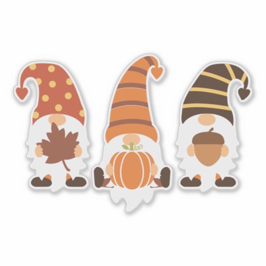 Sticker Gnomes d'automne (Devant)