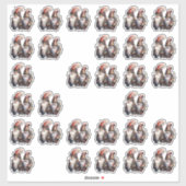 Sticker Gnomes Red Steampunk (Feuille)