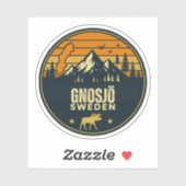 Sticker Gnosjö, Suède Sverige (Feuille)