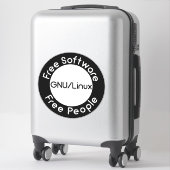 Sticker GNU/Linux (Sur valise)