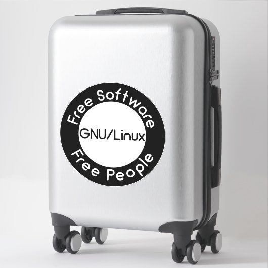 Sticker GNU/Linux (Sur valise)