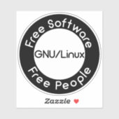 Sticker GNU/Linux (Feuille)