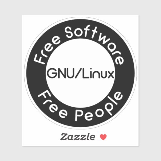 Sticker GNU/Linux (Feuille)