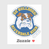 Sticker Go Bulldogs - Riverdale High (Feuille)