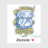 Sticker Go Bulldogs - Riverdale Mascot Banner (Feuille)