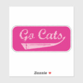 Sticker Go Cats Vintage (rose/Fuchsia) (Feuille)