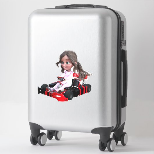 Sticker Go-Kart (Sur valise)