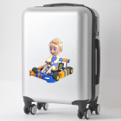 Sticker Go-Kart Boy (Sur valise)