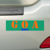 Sticker Goa India Bumper (En voiture)