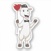 Sticker Goat as Groom avec Heart Balloon (Devant)