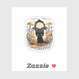 Sticker Goblincore esthétique et cottagecore sous champign