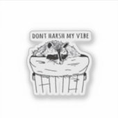 Sticker Goblincore Ne Casse Pas Mon Vibe Classique (Devant)