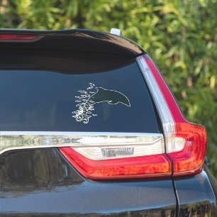 Sticker Goélands Dauphins Art de la Vie Océanique Fusionné