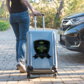 Sticker Gold Bee Crown Votre Texte (Valise Insitu)