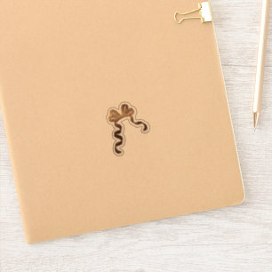 Sticker Gold Bow