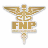 Sticker Gold Caduceus (FNP) (Devant)