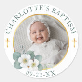 Sticker Gold Cross Baptism Favoriser | Religion él (Devant)