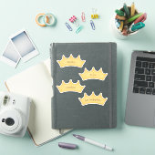 Sticker Gold Crown Kids & Baby Storage Organisation Étique (Couverture iPad)