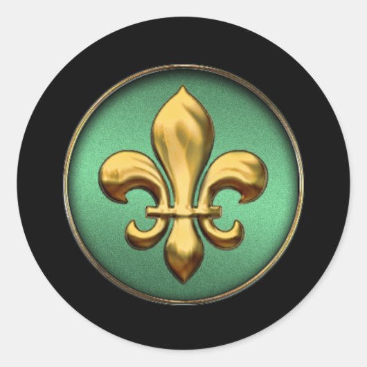 Sticker Gold Fleur de Lis (Devant)