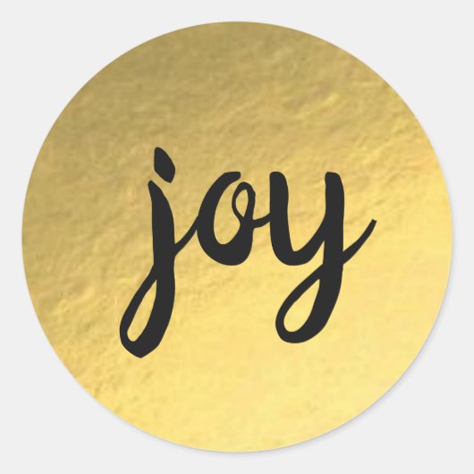 Sticker Gold Foil Arrière - plan Joy Holiday (Devant)