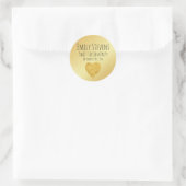 Sticker Gold Foil personnalisé Coeur doux 16 (Sac)