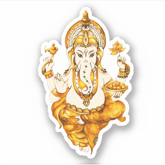 Sticker Gold Ganesha (Devant)