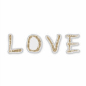 Sticker Gold Glitzy Parties scintillant Glam Love (Devant)
