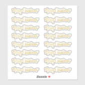 Sticker Gold Joyeux Noël Commande Taille Large Ou XL Seule (Feuille)