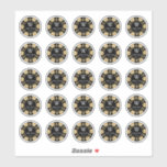 Sticker Gold Parties scintillant Poker Chip Casino Mariage<br><div class="desc">Célébrez en style avec ces stickers de mariage de puces de poker élégants et très tendance. Chaque autocollant est de 3cm lorsqu'il est acheté sur la feuille de 20.3cm x 20.3cm et il y a 25 autocollants par feuille. Le design est facile à personnaliser avec votre libellé d'événement spécial et...</div>