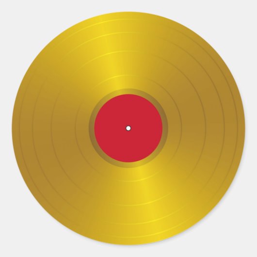 Sticker Gold Record (Devant)