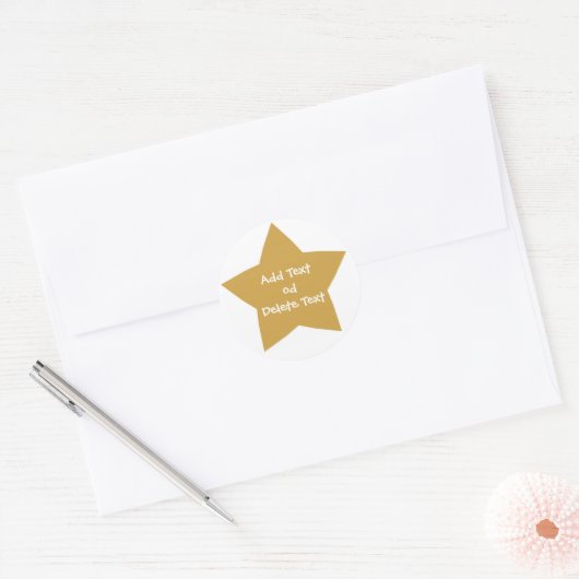 Sticker Gold Star (Enveloppe)