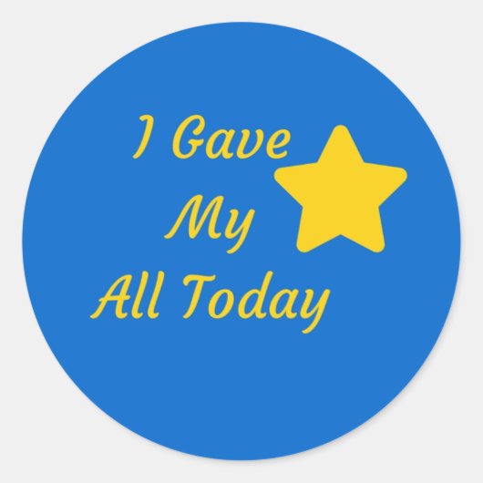 Sticker Gold Star (Devant)