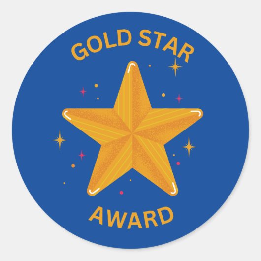 STICKER GOLD STAR AWARD ! (Devant)
