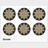 Sticker Gold Starburst (Feuille)