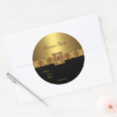 Sticker Gold sur Gold Black Red (Enveloppe)