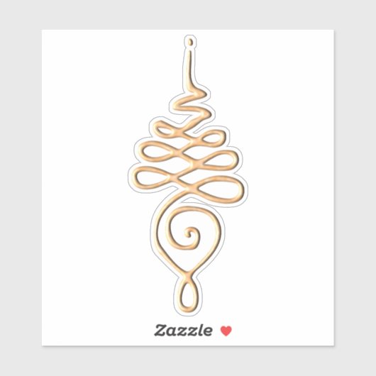 Sticker Gold Unalome  (Feuille)