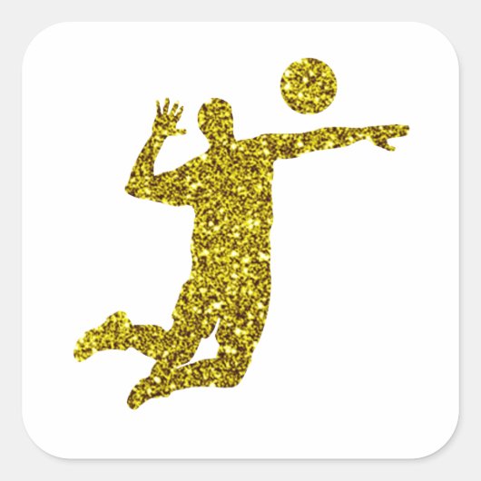 Sticker Gold Volleyball (Devant)